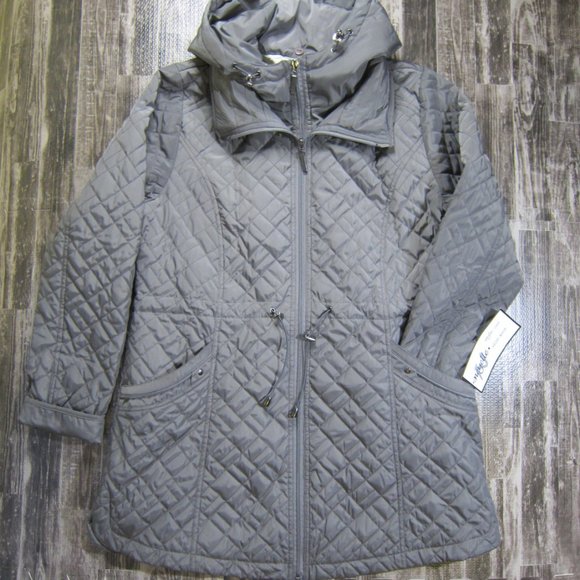 NWT Quilt Full Zip, Hooded Coat - Picture 1 of 9